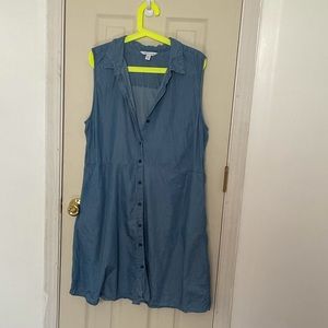 Cute and Casual Collard Denim Button Up Dress ✨🌸